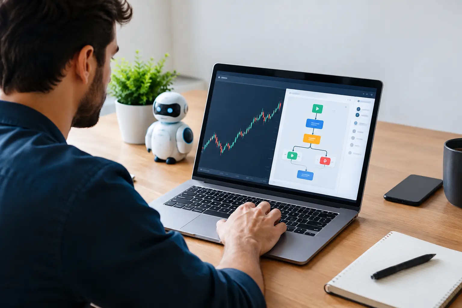 Criar robô de sinais sem programação na prática